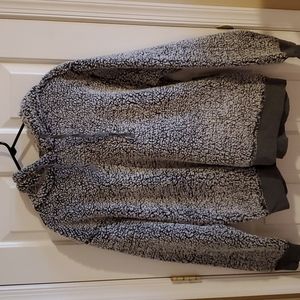 Gray sherpa sweatshirt